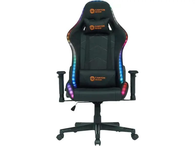 Комп'ютерне крісло для геймера Canyon Irida RGBCH03 RGB Black (CNS-RGBCH03) - фото 2