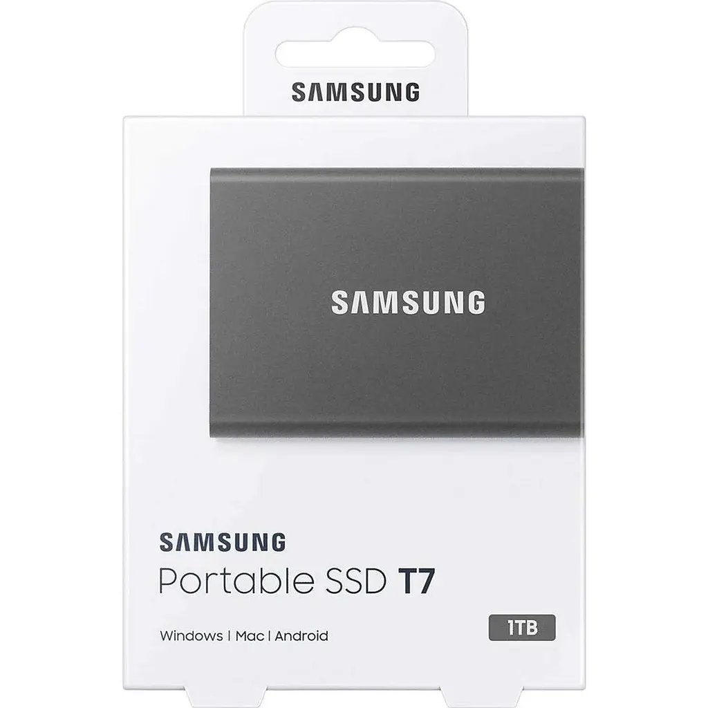 SSD накопичувач Samsung T7 2 TB Titan Gray (MU-PC2T0T/WW) - фото 8