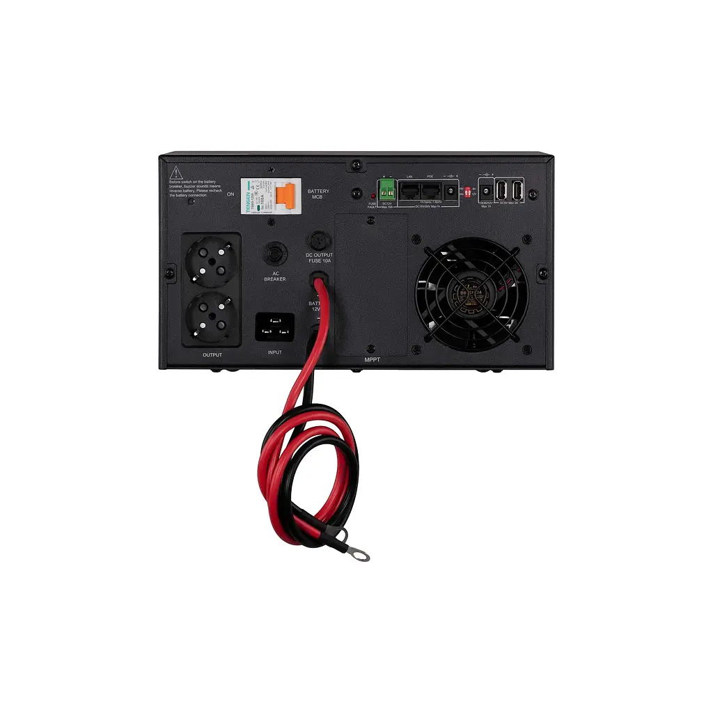 Инвертор 2E HI1000, 1000W, 12V – 230V, LCD, AVR, 2xSchuko + DC output - фото 5