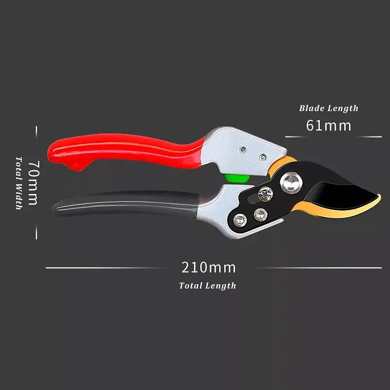 Профессиональный садовый секатор JRF-0103 для обрезки деревьев, кустов, роз - фото 10