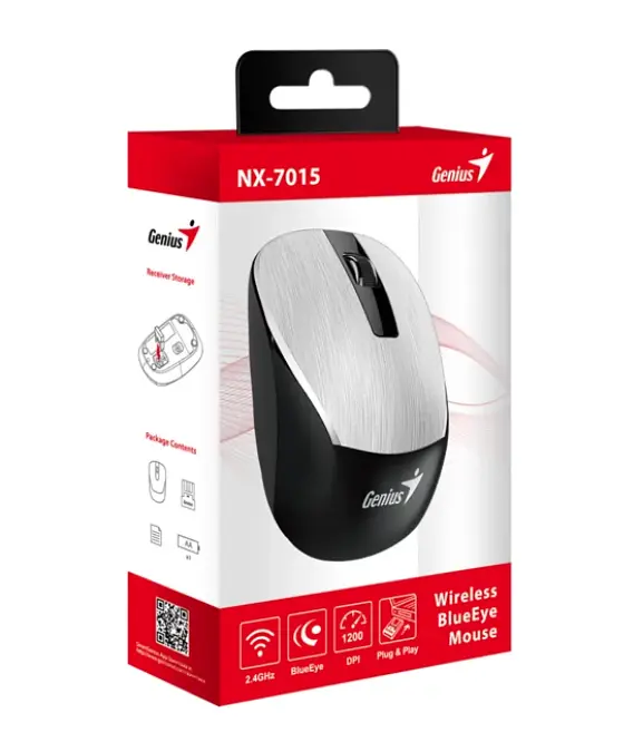 Мышь Genius NX-7015 Iron Silver (31030015404/31030019404) [69982] - фото 5