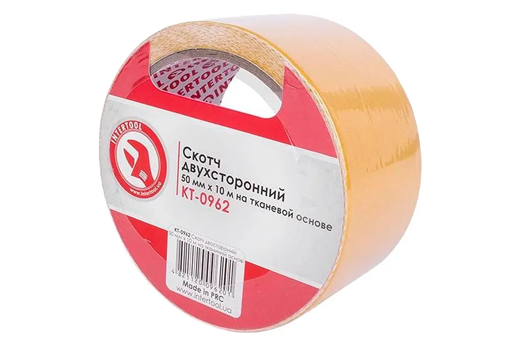 Скотч двосторонній універсальний Intertool 50 мм х 10 м тканина - фото 2