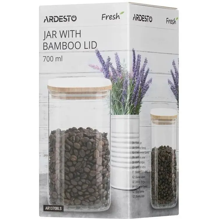 Банка для хранения Ardesto Fresh 700ml, квадратная - фото 3