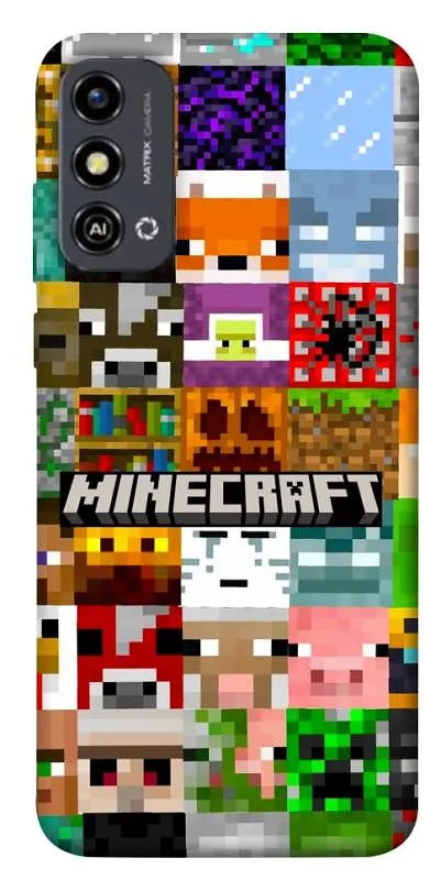 Чохол Demsky Minecraft collage для ZTE Blade A53