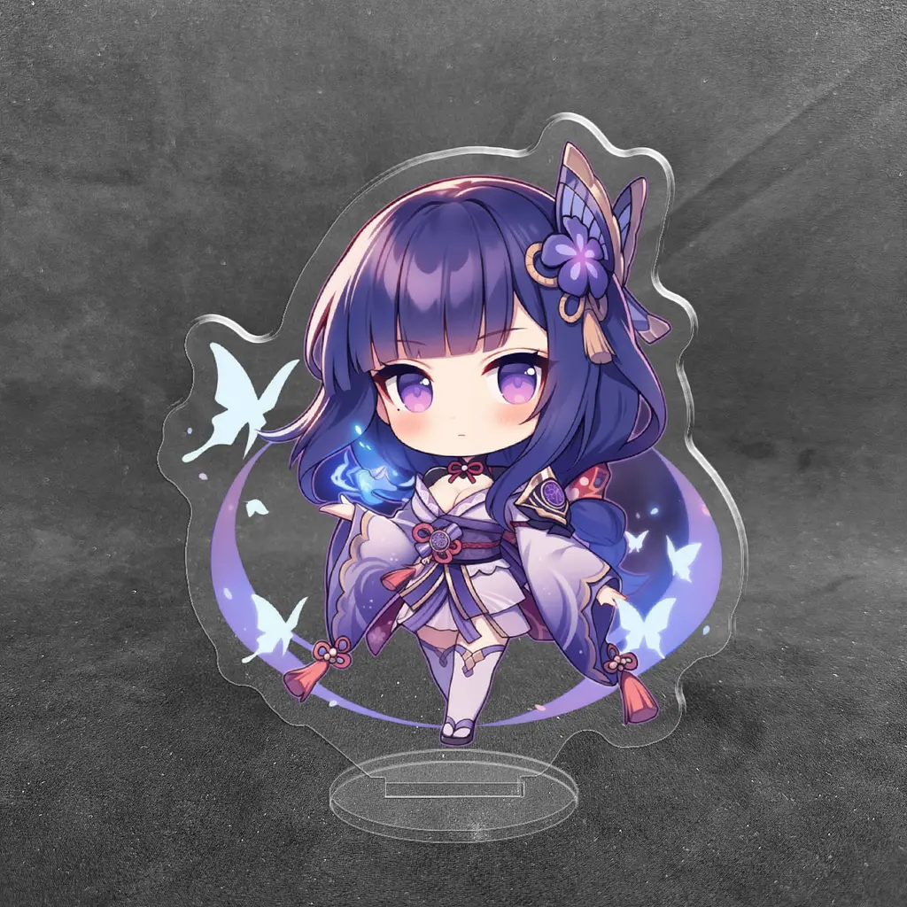 Акрилова колекційна фігурка Геншин Імпакт - Genshin Impact Chibi Сегун Райден 3 10 см