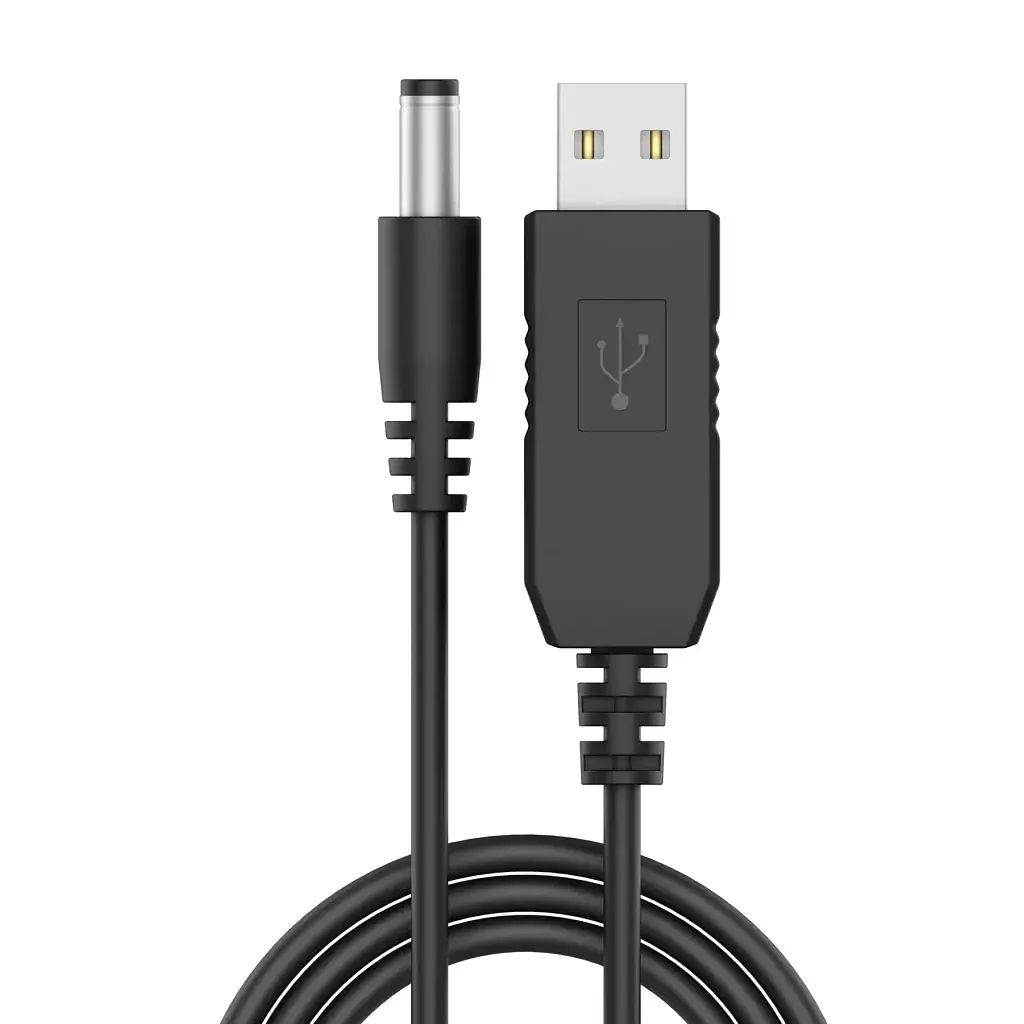 Кабель живлення USB to DC 5.5x2.1mm 12V Grand-X (RC-12B)