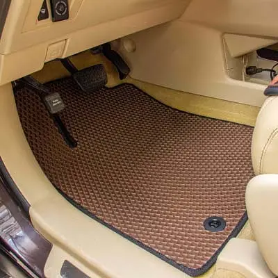 Килимки в салон EVA для Lexus RX 350 2009-2015 з підп'ятником Чорні-Сірий кант 5 шт - фото 4