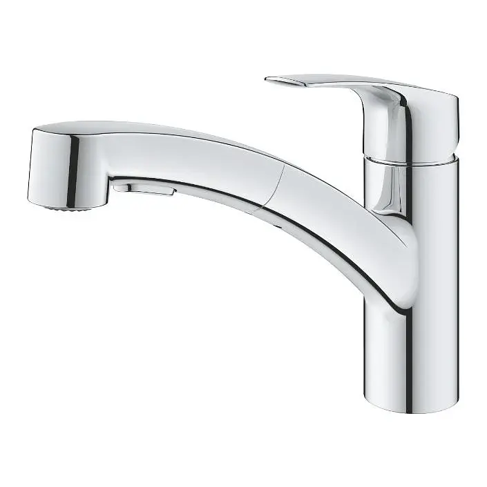Смеситель для кухни Grohe Eurosmart с выдвижным изливом Хром 30412 - фото 4