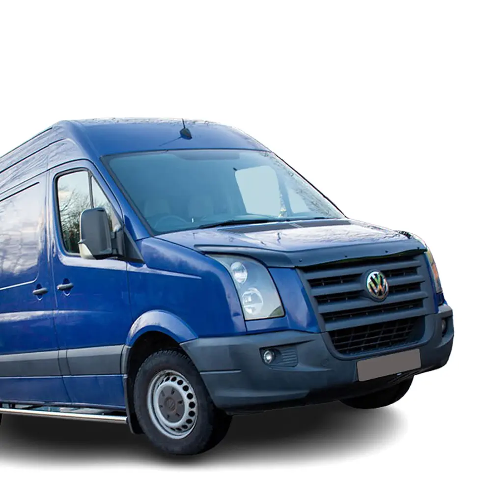 Дефлектор капоту мухобійка для Volkswagen Crafter 2006-2013 Евро Крепление (Vip Tuning) VW09 - фото 4