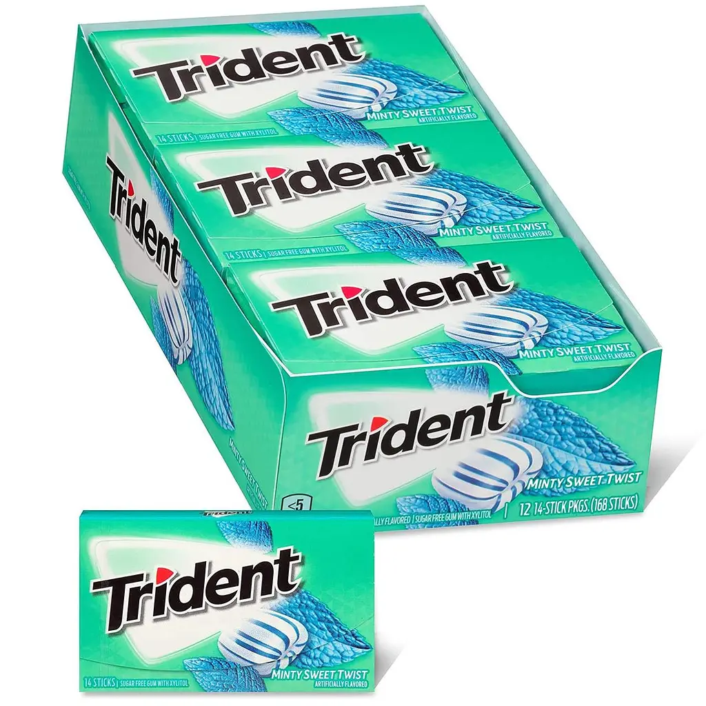 Жуйки Trident Minty sweet twist 14st - фото 2