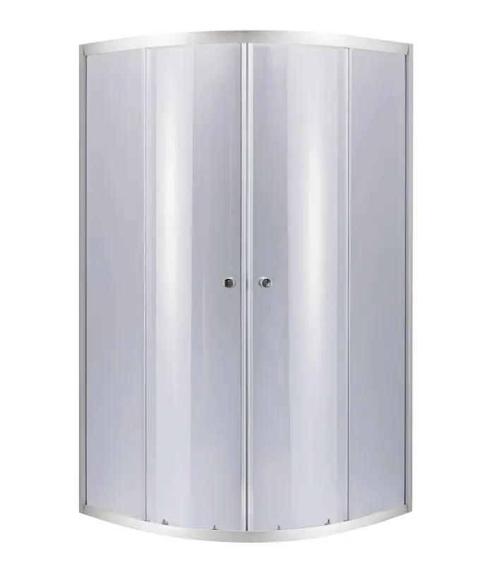 Набір Lidz Душова кабіна Latwa SC90x90.SAT.LOW.GR, напівкругла, скло тоноване 4 мм + Душовий піддон Kapielka ST90x90x15 - фото 2