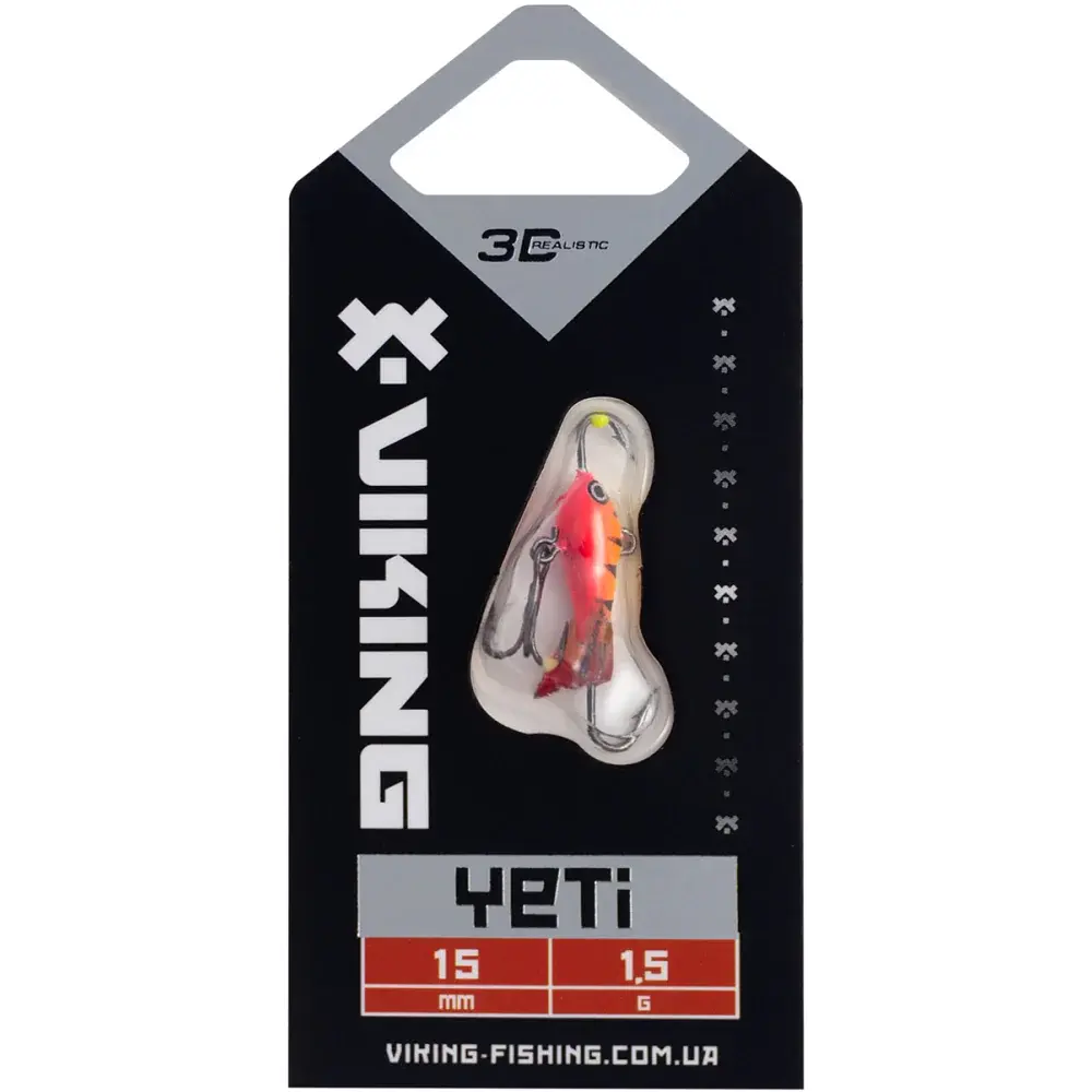 Балансир Viking Fishing Yeti Ice Jig 15mm 1.5g #15 Pink Moon - фото 2