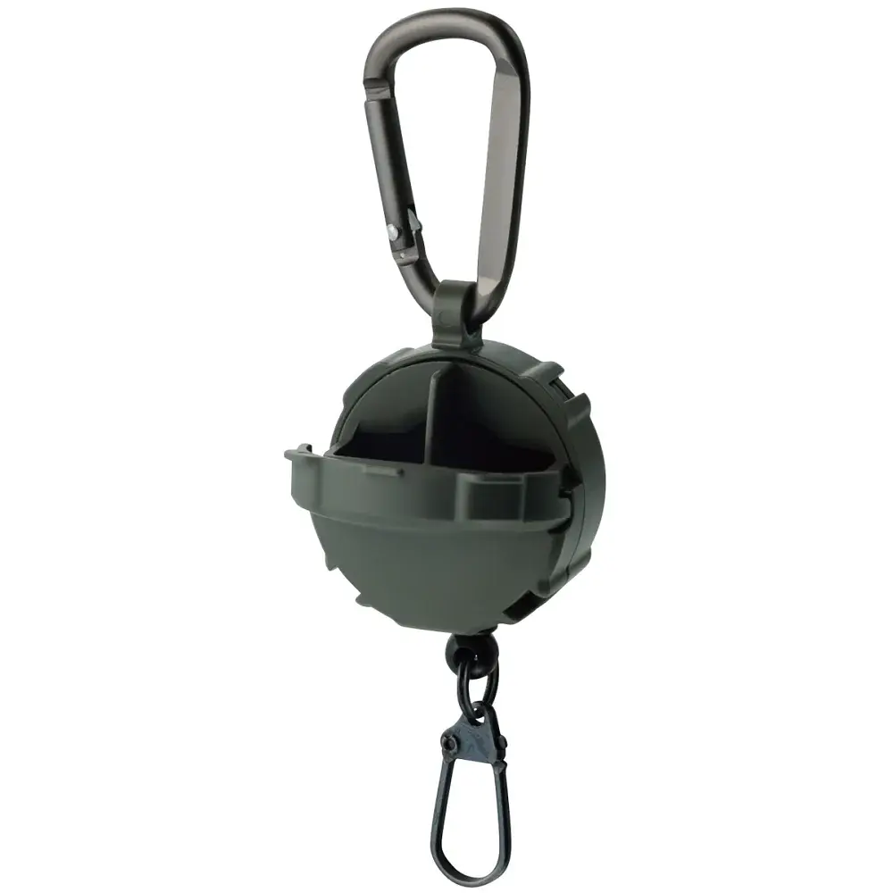 Ретрівер DaiichiSeiko Carabiner Reel + Micro Case к:foliage green - фото 2