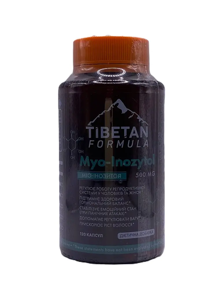 Капсули Tibetan Formula Міо-інозитол коректор метаболізму 120 капсул - фото 2