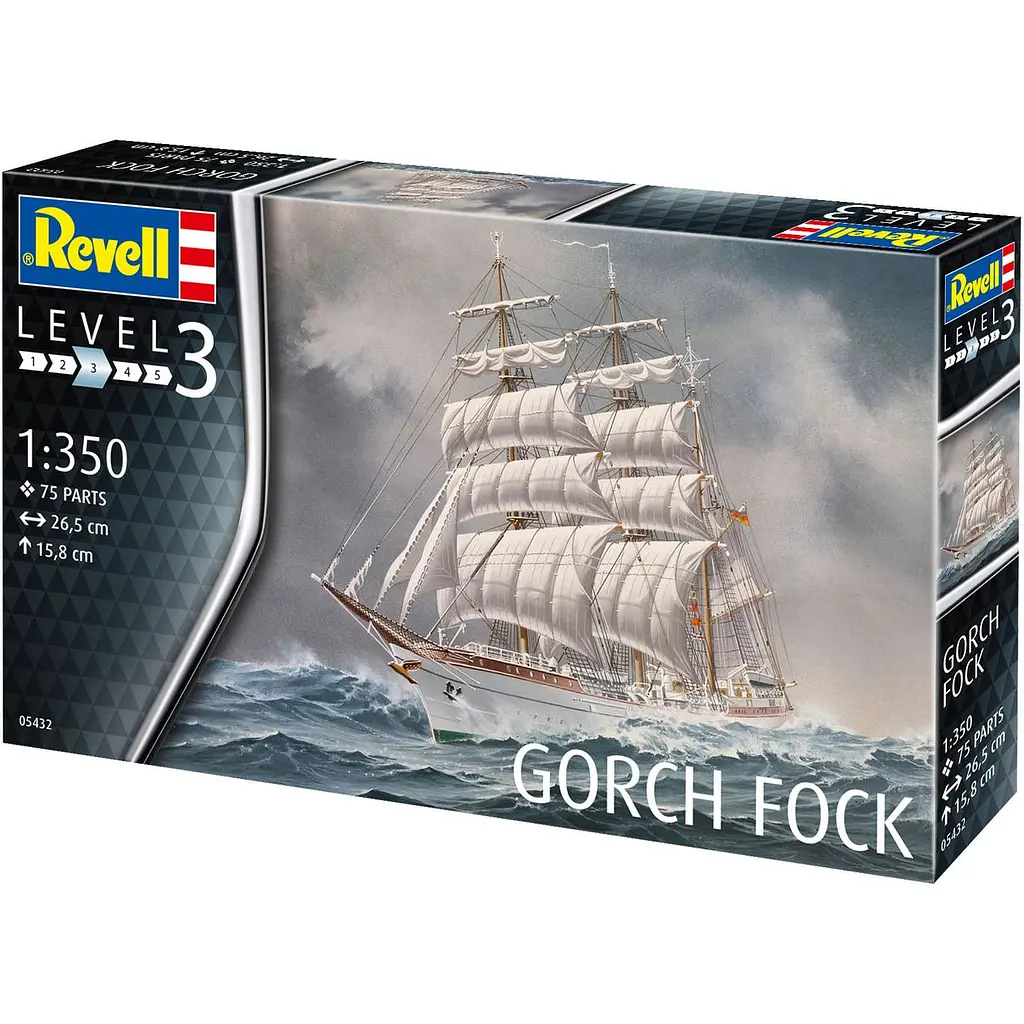 Збірна модель-копія Revell Корабель Gorch Fock 1:350 (RVL-05432) - фото 2