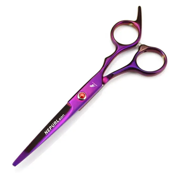 Набор парикмахерских ножниц и инструментов для Barbershop 7ел violet - фото 2