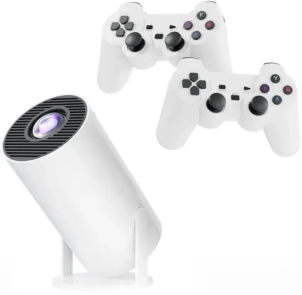 Проєктор із джойстиками Wireless M300 (HY 300) MAX Game Projector 2 in 1, Білий, домашній проєктор із іграми - фото 3