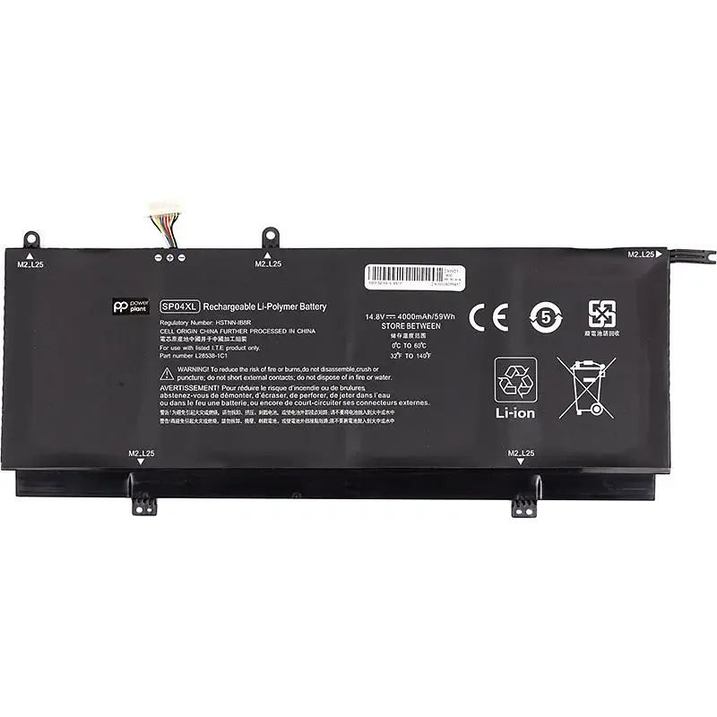 Акумулятор PowerPlant для ноутбуків HP Spectre x360 Convertible 13T-AP000 (SP04XL) 14.8V 4000mAh (NB462216) - фото 2