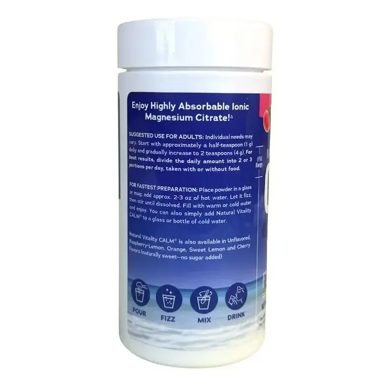 Магній цитрат Natural Vitality CALM Magnesium Citrate смак кавуна 113 г - фото 3