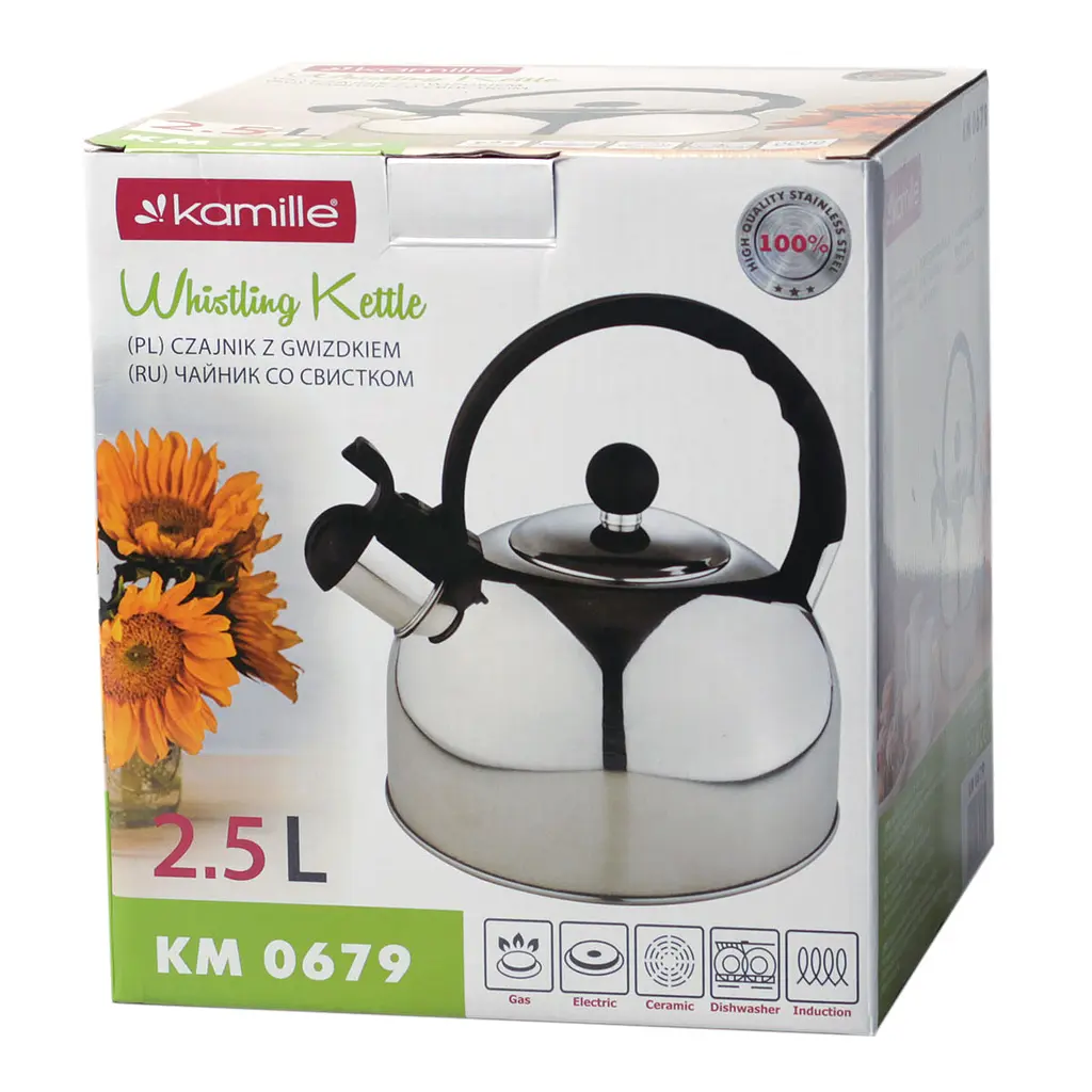 Чайник зі свистком Kamille KM-0679 2.5 л - фото 6