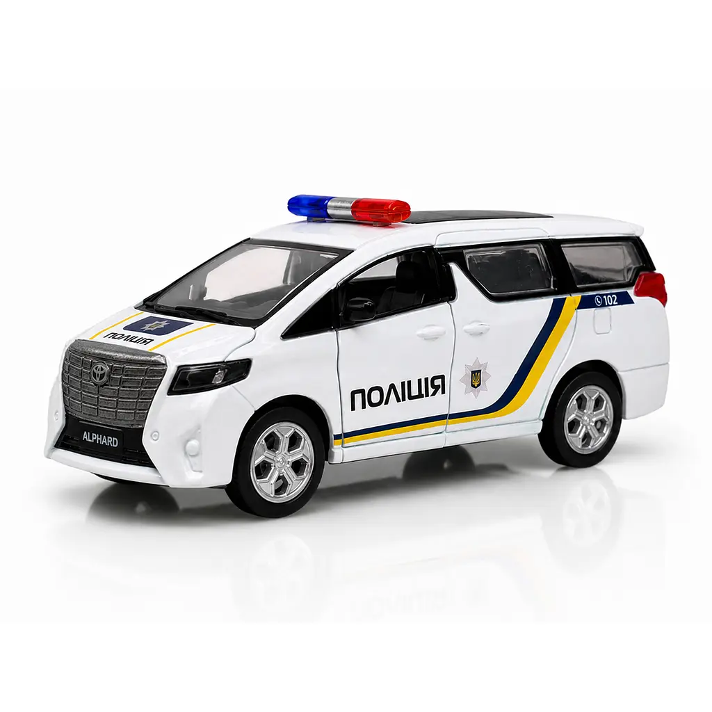 Автомодель TechnoDrive Toyota Alphard Поліція (KM260417P)