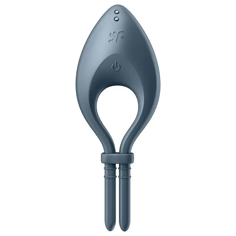 Ерекційне смарт-віброкільце ласо з регулюванням розміру Satisfyer Bullseye Dark Blue - фото 2