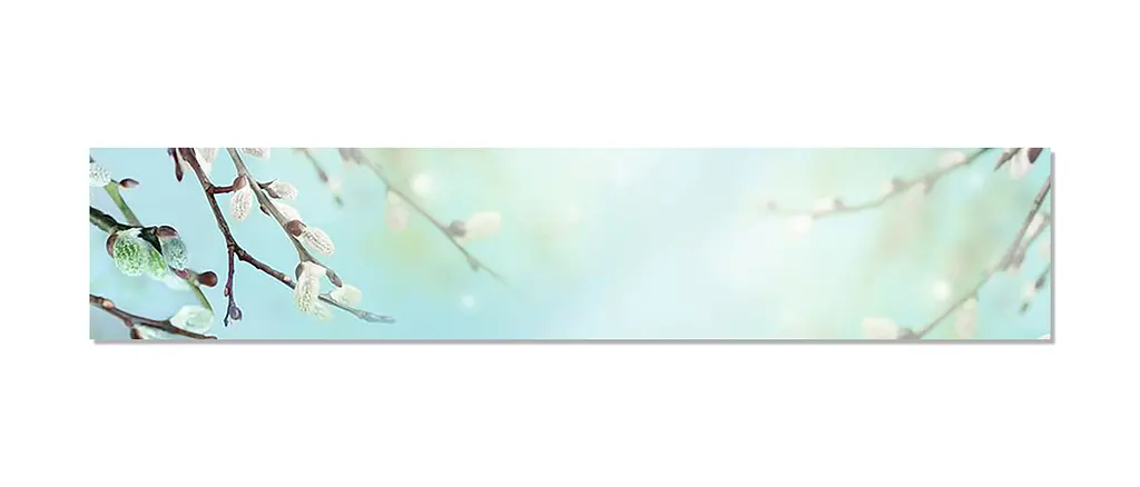Кухонний фартух Весняні котики ПВХ для декору 60х300 см Блакитний Happy Pocket Z184624 - фото 7