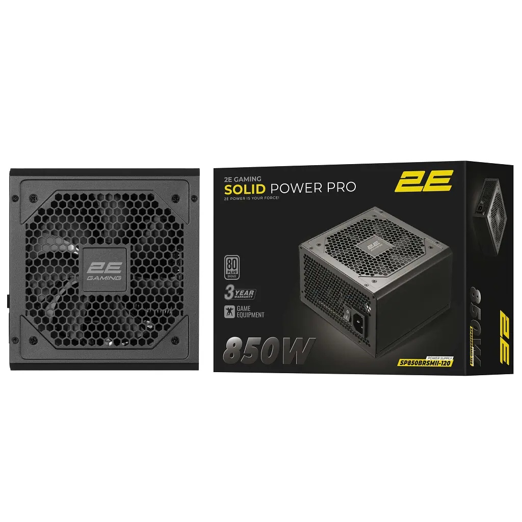 Блок живлення 2E 850W GAMING Solid Power Pro (2E-SP850BRSMII-120) - фото 4