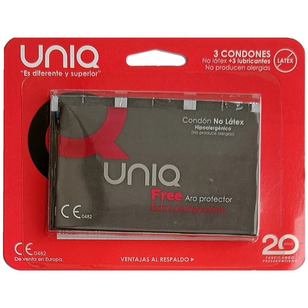 Упаковка 3 шт. безлатексних UNIQ Single: Free Ultra Thin - фото 2