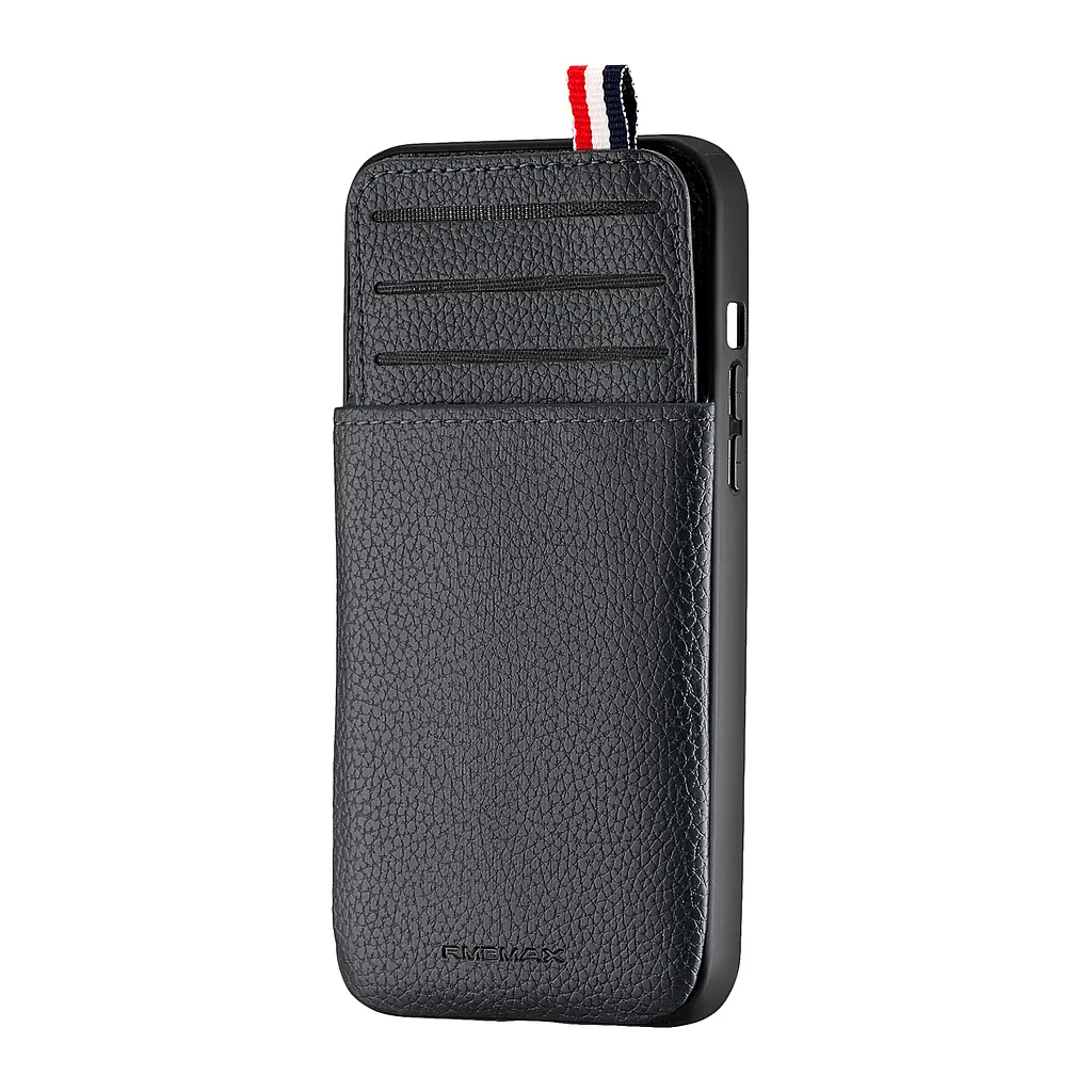 Чохол Jinduka Leather Pocket iPhone 12 Pro Max Black - фото 4
