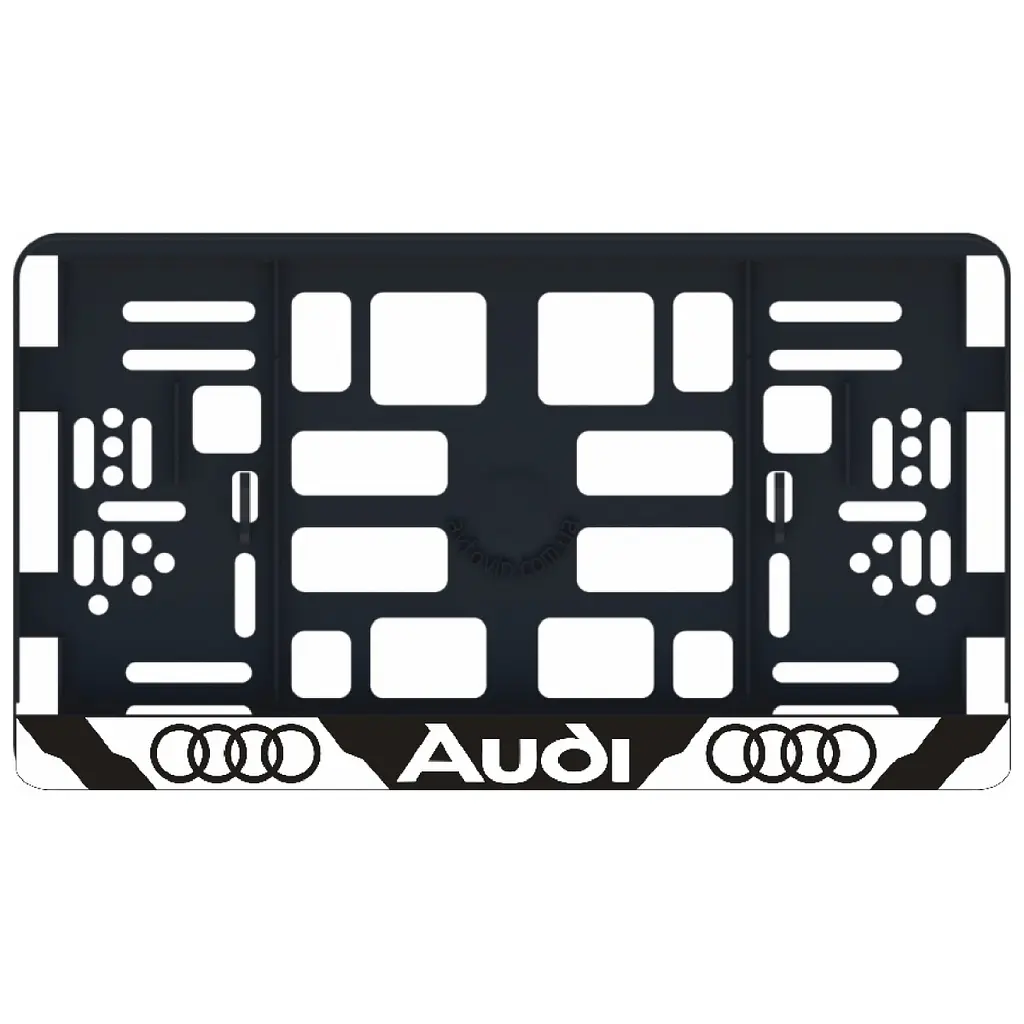 Рамка номера Audi під Американський номер 300х150 мм Кольоровий Логотип