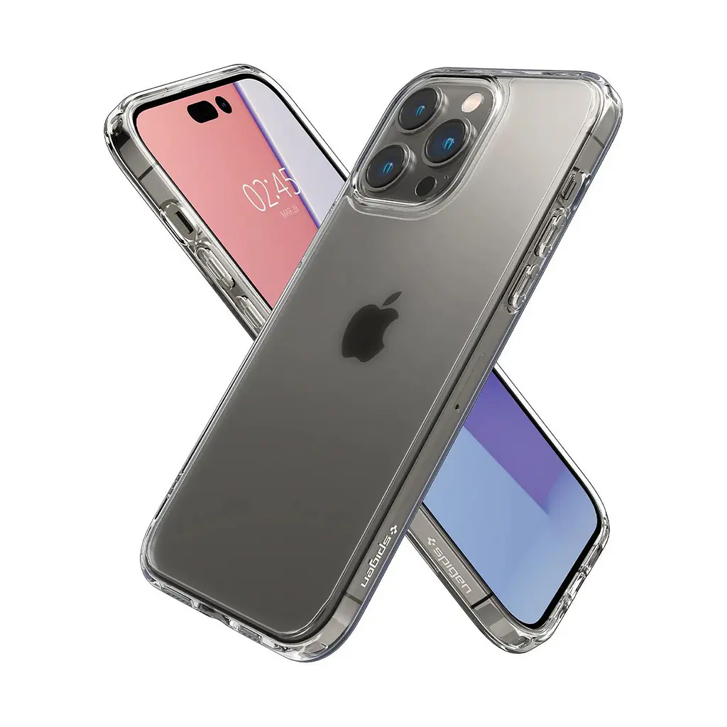Чехол Spigen Ultra Hybrid для iPhone 14 Pro Max Frost Clear (ACS04823) + защитное стекло - фото 3