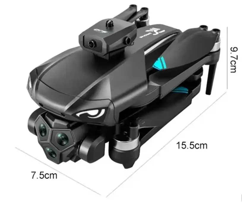 Квадрокоптер дрон M33 6K Pro RC с широкоугольной тройной камерой - фото 7