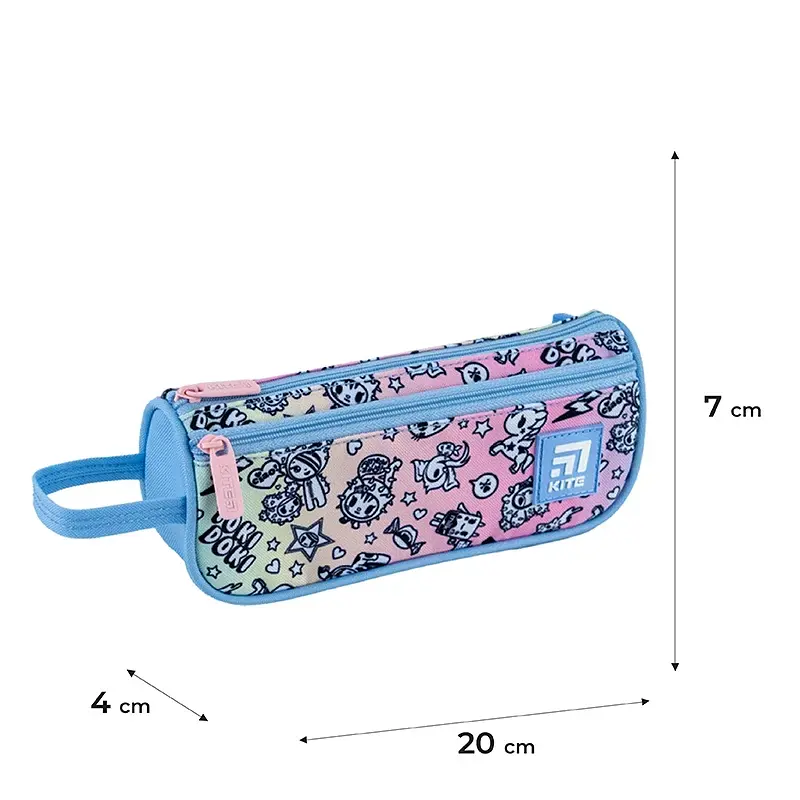 Пенал на 2 відділення, 20х7х4 см tokidoki TK24-643 Kite - фото 2