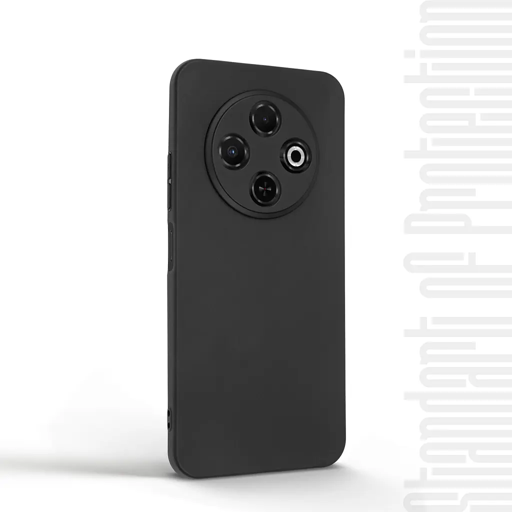 Чехол-накладка для смартфона TECNO Spark 30C 4G (kl5) противоударный, силиконовый, термополиуретановый (ТПУ), с защитой камеры и корпуса, черный, защита всего корпуса, ArmorStandart (ARM81197) - фото 2