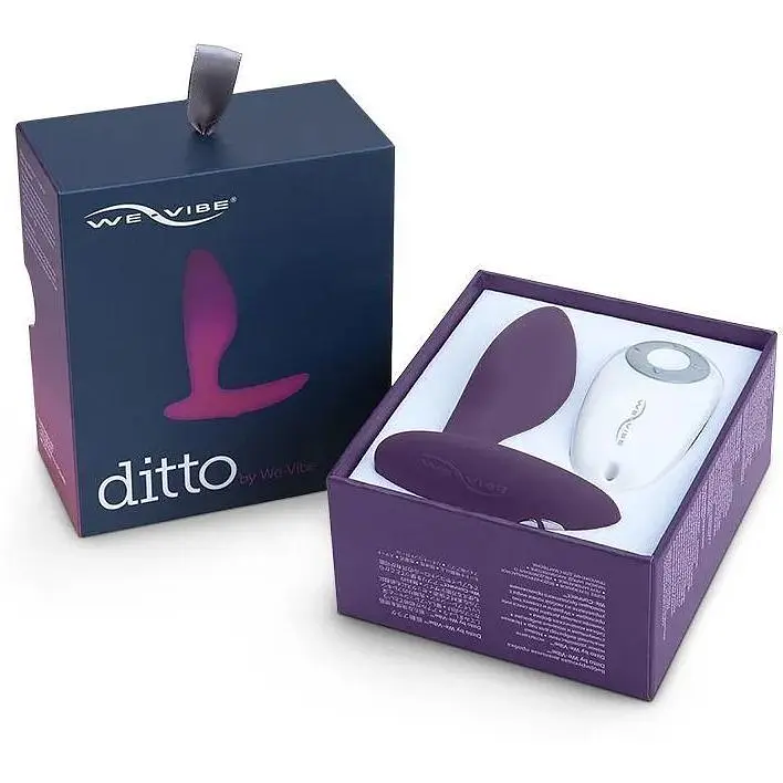 Анальная смарт-вибропробка We-Vibe Ditto Purple с пультом ДУ - фото 10