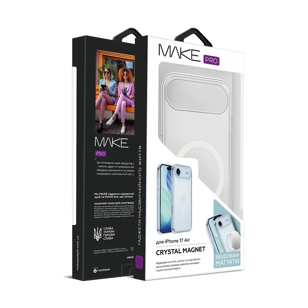Чохол MAKE Apple iPhone 17 Air Crystal Magnet - фото 4