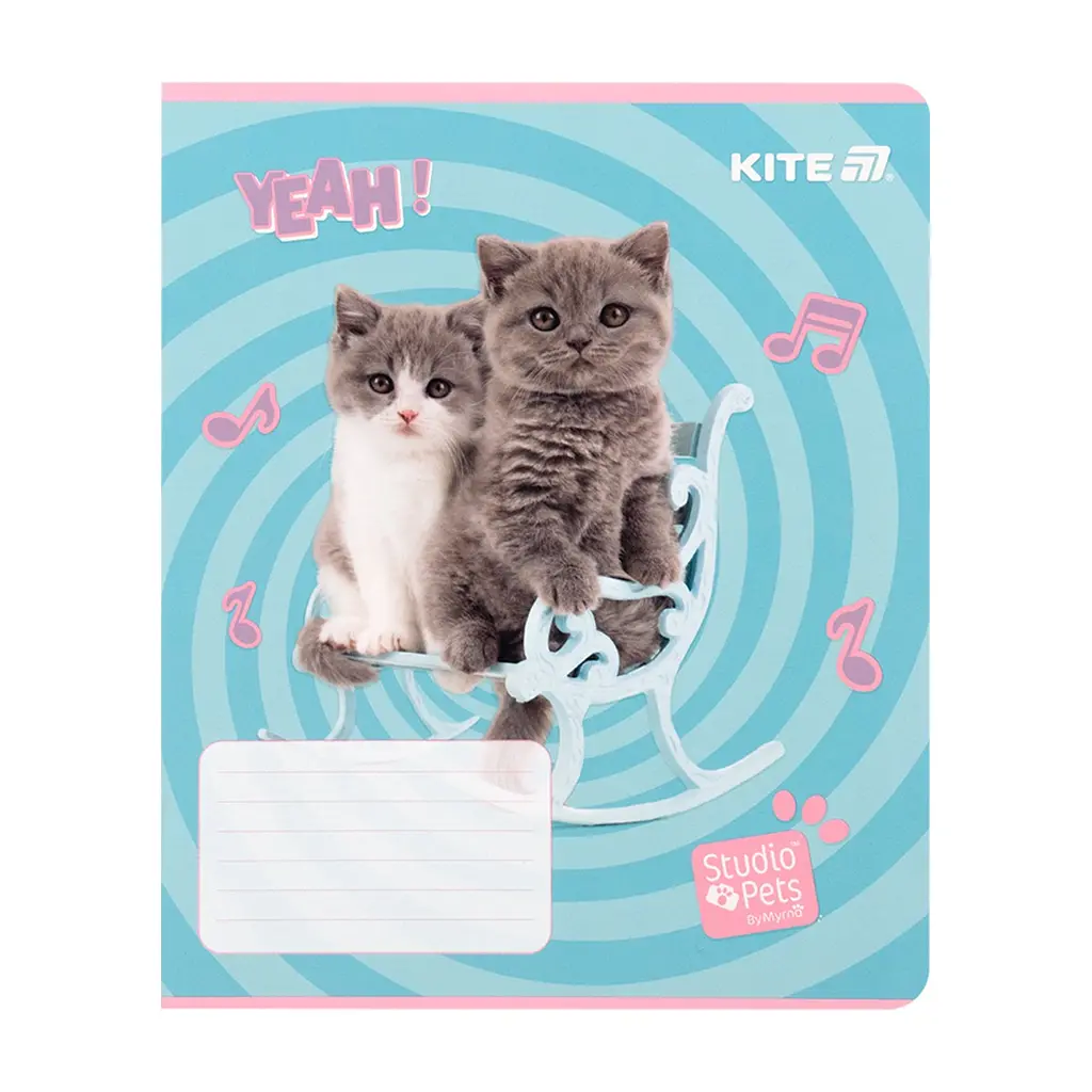 Зошит Kite Studio Pets, 12 аркушів, клітинка (SP25-232), в асортименті - фото 10