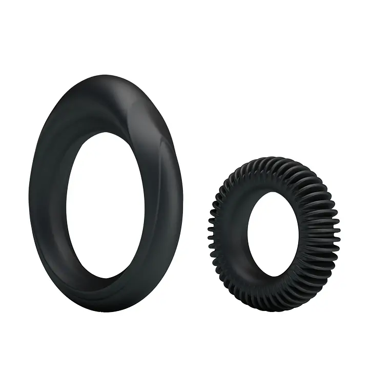 Ерекційні кільця Ring Manhood чорні - фото 6