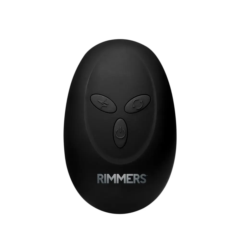 Анальна пробка з вібрацією Xr Brands Rimmers Slim R Smooth Rimming Plug With Remote, 14 см, чорний - фото 8