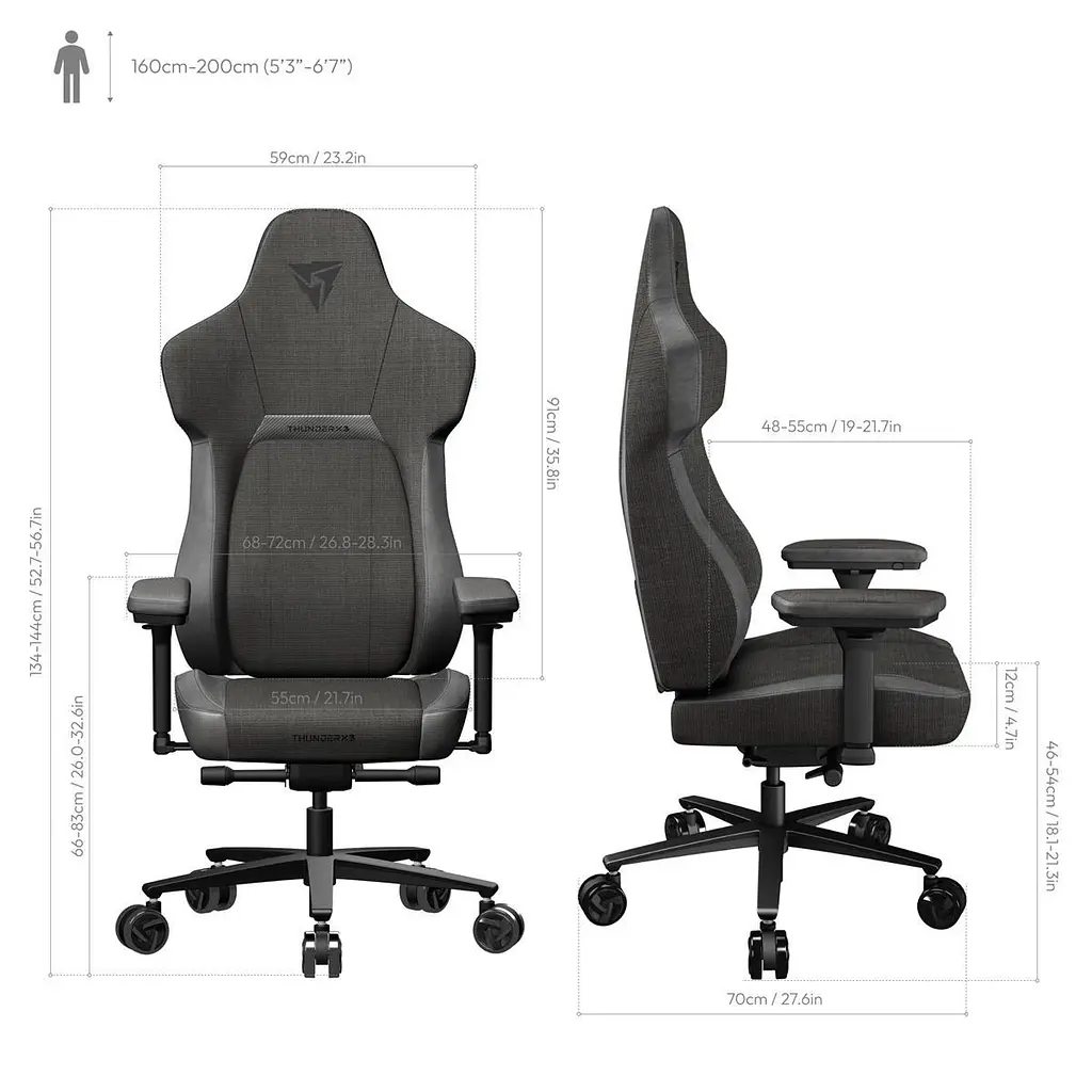 Ігрове крісло TX3 Core Loft Black (TEGC-2056101.11) - фото 3