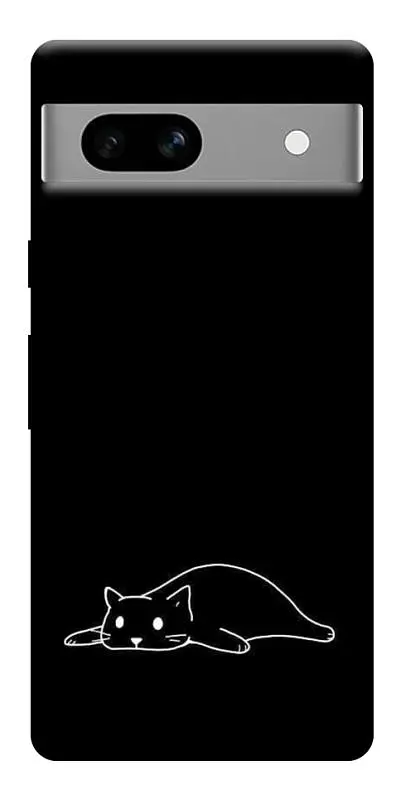 TPU чохол Demsky Lazy cat для Google Pixel 7a