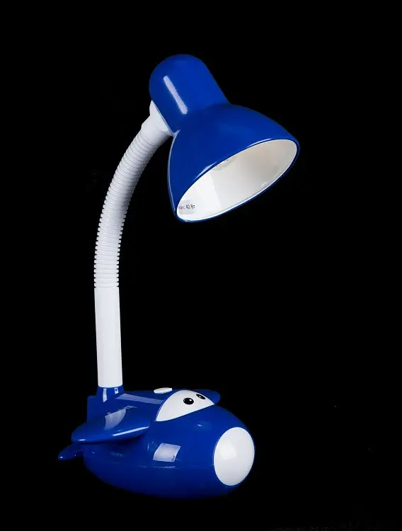 Настільна лампа офісна Splendid Ray NSM-999, E27, 40W, блакитний/білий, регульована висота - фото 2