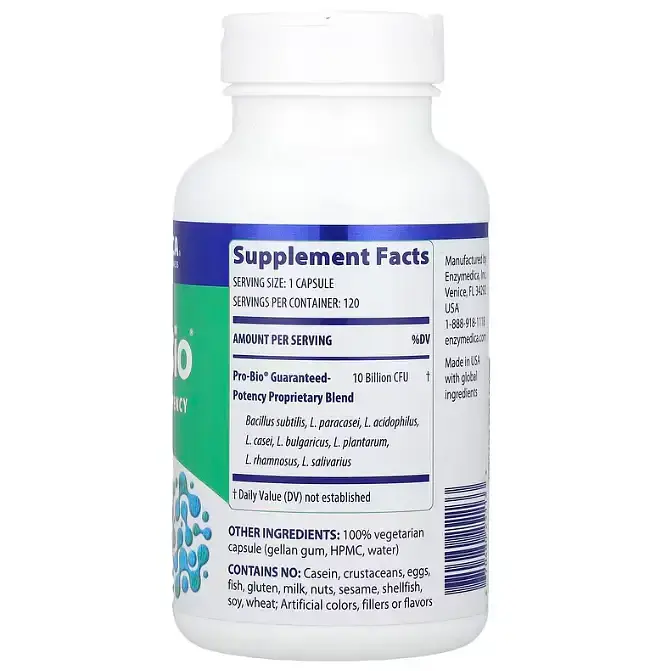 Пробіотик Enzymedica Guaranteed Potency Probiotic 120 капсул - фото 2