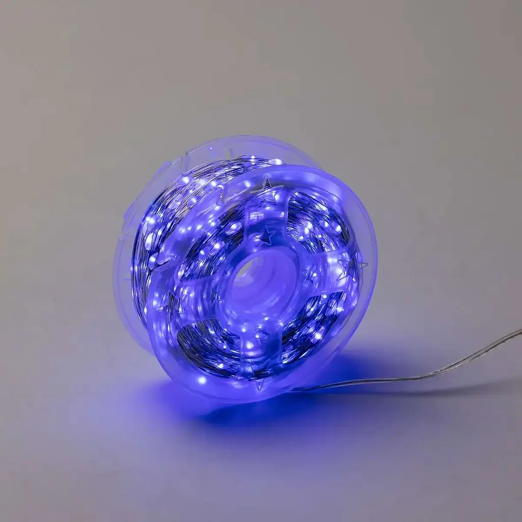 Гірлянда Роса GarlandoPro нитка GarlandoPro 1000 LED довжина 100 м від мережі, синій (1000L100MWBL) - фото 7