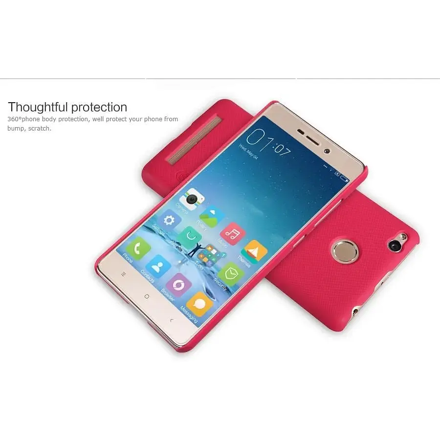 Чохол-накладка Nillkin Super Frosted Shield Xiaomi Redmi 3 PRO Red - фото 6