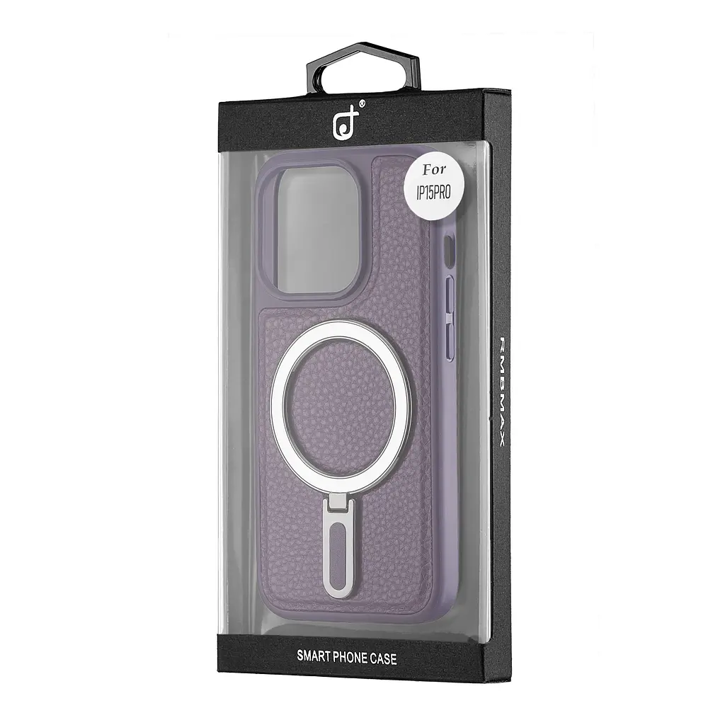 Чохол Jinduka Leather Ringo iPhone 15 Pro Purple - фото 2