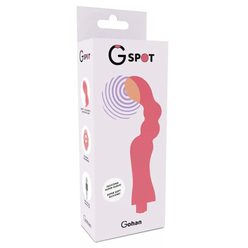 Вібратор для точки G GOHAN, колір: помаранчевий G-SPOT (Іспанія) G-SPOT GS907433 103082 - фото 5