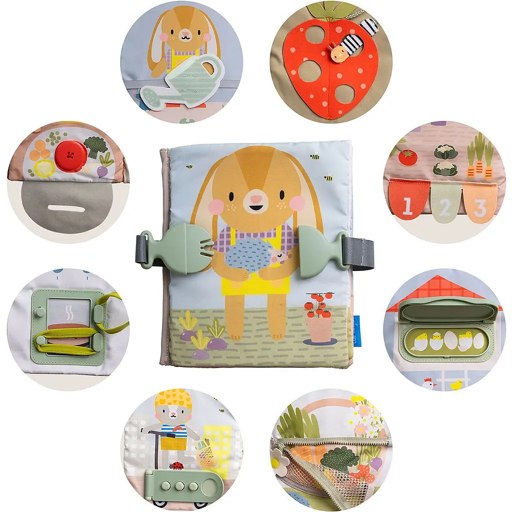Розвиваюча м'яка книжка Taf Toys  Бізібук зайченятка (13355) - фото 3