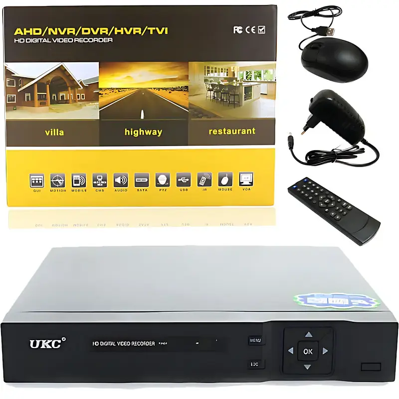 DVR реєстратор BNC/V-OUT 4 канальний UKC CAD 1204 AHD 4 cam чорний - фото 7